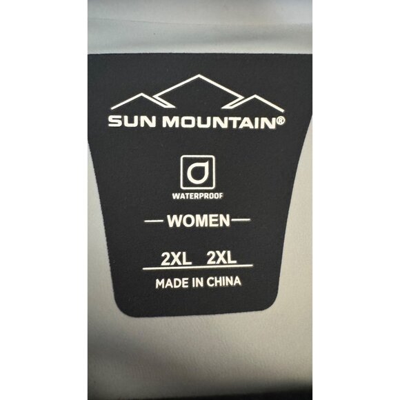 NWT Sun Mountain 2XL Monsoon Waterproof Golf Rain Jacket Black Lightweight - Picture 3 of 16